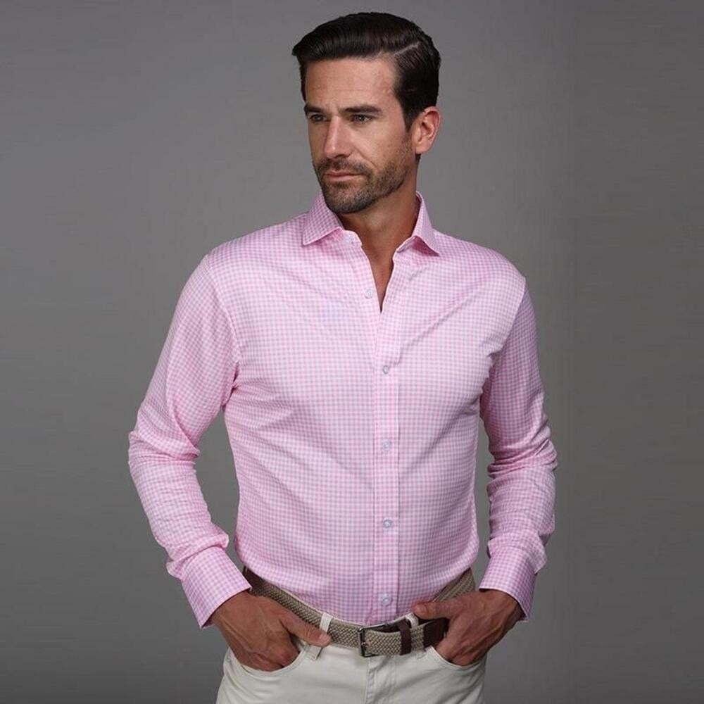 Collars & Co. NWT Quattro Flex Dress Shirt with Semi-Spread Collar - Size Large